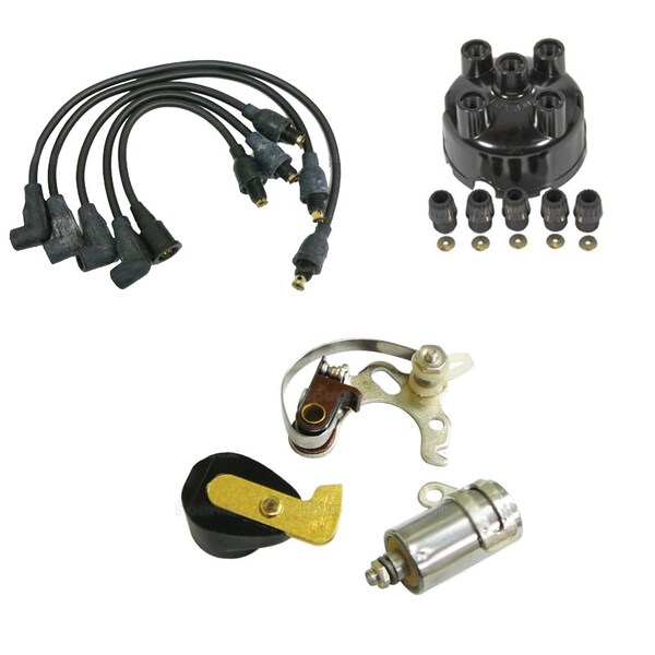 Aic Replacement Parts Distributor Tune Up Kit Condenser Rotor Fits Massey Ferguson TE20 TEA20 Fits luc KT-ELI80-0302 - main